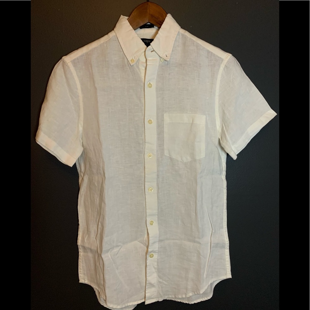 JCREW linen button up NWOT